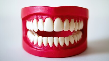 Obraz premium Dental health awareness dental office image clinical setting close-up oral hygiene practices