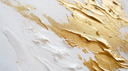 Obraz premium Artistic texture creation studio abstract image modern environment close-up viewpoint gold and white concept for seo impact