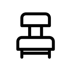 Chair icon symbol vector image illustration