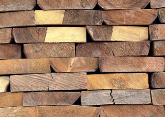 Wooden textured background in different textures, shapes and colors