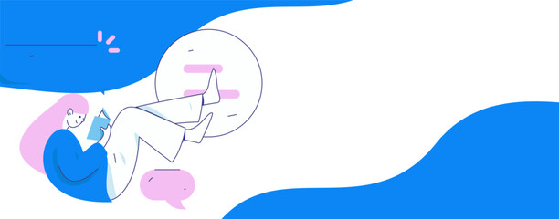 Education and learning people flat vector concept hand drawn illustration
