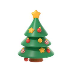 Obraz premium Christmas Tree 3D Illustration