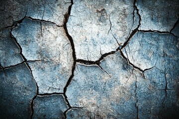 Obraz premium A grunge-style photograph featuring a cracked old wood background with contrasting light and dark tones, ideal for text overlays.