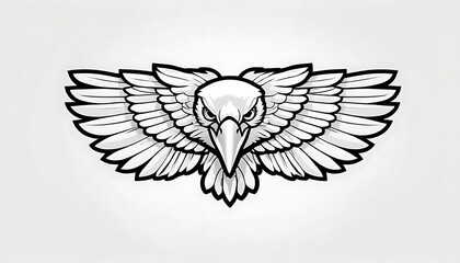 Obraz premium eagle logo gagle head e-sport logo template. animal predator sign and symbol.strength, 4