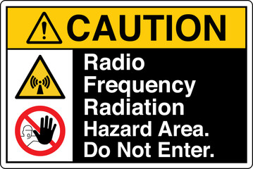Fototapeta premium ANSI Z535 Safety Sign Marking...
