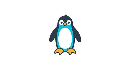 Fototapeta premium penguins logo icon Penguin tattoo idea on white background logotype, art, bird, illustration, design 4