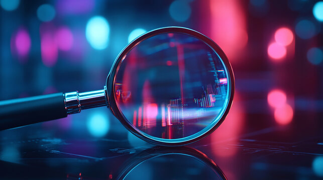 Strategic seo magnifying glass, analytical research analysis website, focused discovery find strategy, comprehensive marketing search data, digital optimization excellence.