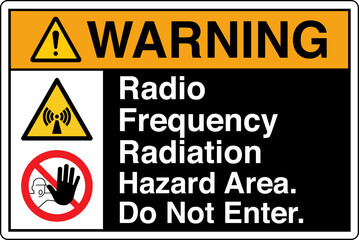 Obraz premium ANSI Z535 Safety Sign Marking...