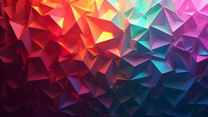 Obraz premium Abstract Glass Shards Background Bright Geometric Shapes Creating a Reflective Effect