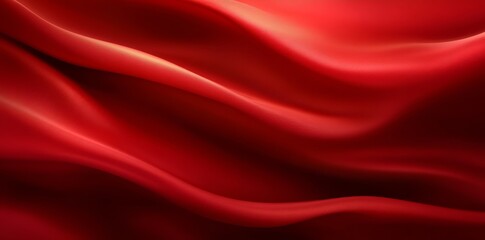 Obraz premium Elegant and dynamic red textile with a wavy design. 