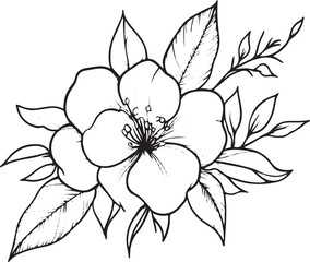 Silhouette Flower Art And Vector Stock Photo