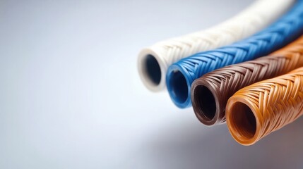 Fototapeta premium Fiber optic network interface cable