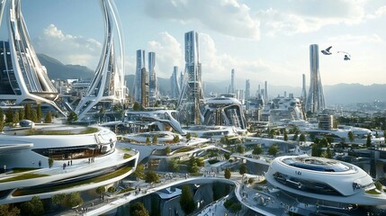 Future City with Advanced Transportation Systems
