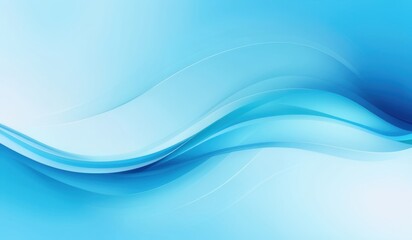 Obraz premium abstract blue background with smooth lines and waves