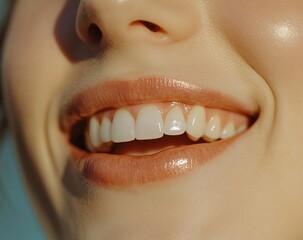 Fototapeta premium close up of a woman smiling