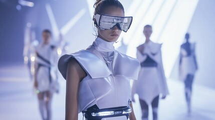 Visionary Fashion Show with High-Tech Couture