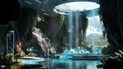 Immersive Virtual Reality in a Futuristic Theme Park