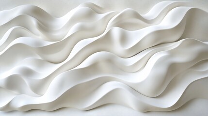 Obraz premium Abstract white wave texture background.