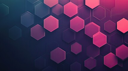 Fototapeta premium Abstract Hexagon Pattern Background Geometric Technology Design
