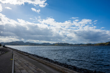 Obraz premium 日本の鳥取県の大山の美しい秋の風景