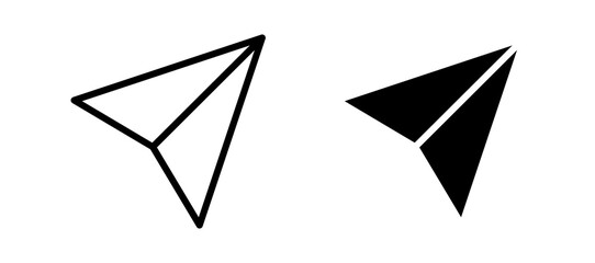 send Message icon symbol collection on white background.