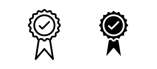 Rosette icon symbol collection on white background.