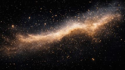 stunning view of galaxy filled with stars and cosmic dust, showcasing beauty of universe. shimmering lights create mesmerizing scene of deep space