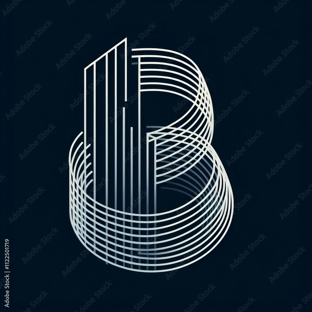 Poster minimalist lines a design using only simple clean lines to creat
