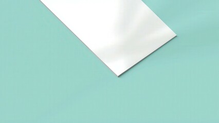 Minimalist White Paper on Soft Blue Background: Perfect for Branding and Design Projects