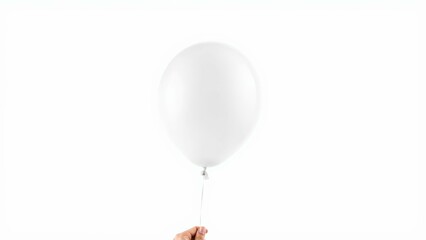 White Balloon: A Blank Canvas for Your Message - Ideal for Promotions, Announcements, and Creative Projects