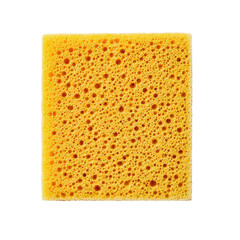 Fototapeta premium Bright yellow kitchen sponge with porous texture