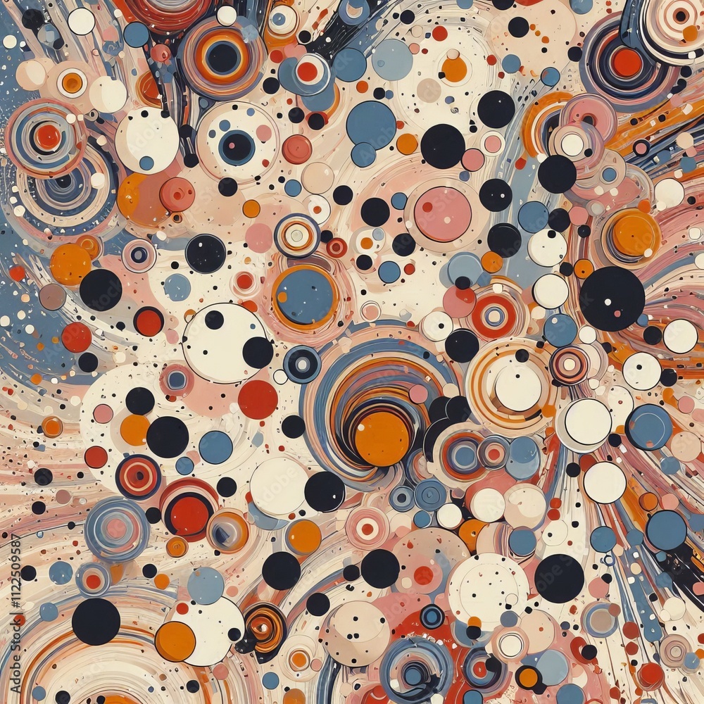 Poster speckled pattern random specks and splatters of various colors t