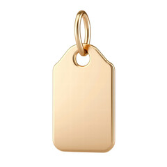Fototapeta premium Polished gold blank tag for personalization