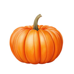 Obraz premium Vibrant orange pumpkin with detailed texture