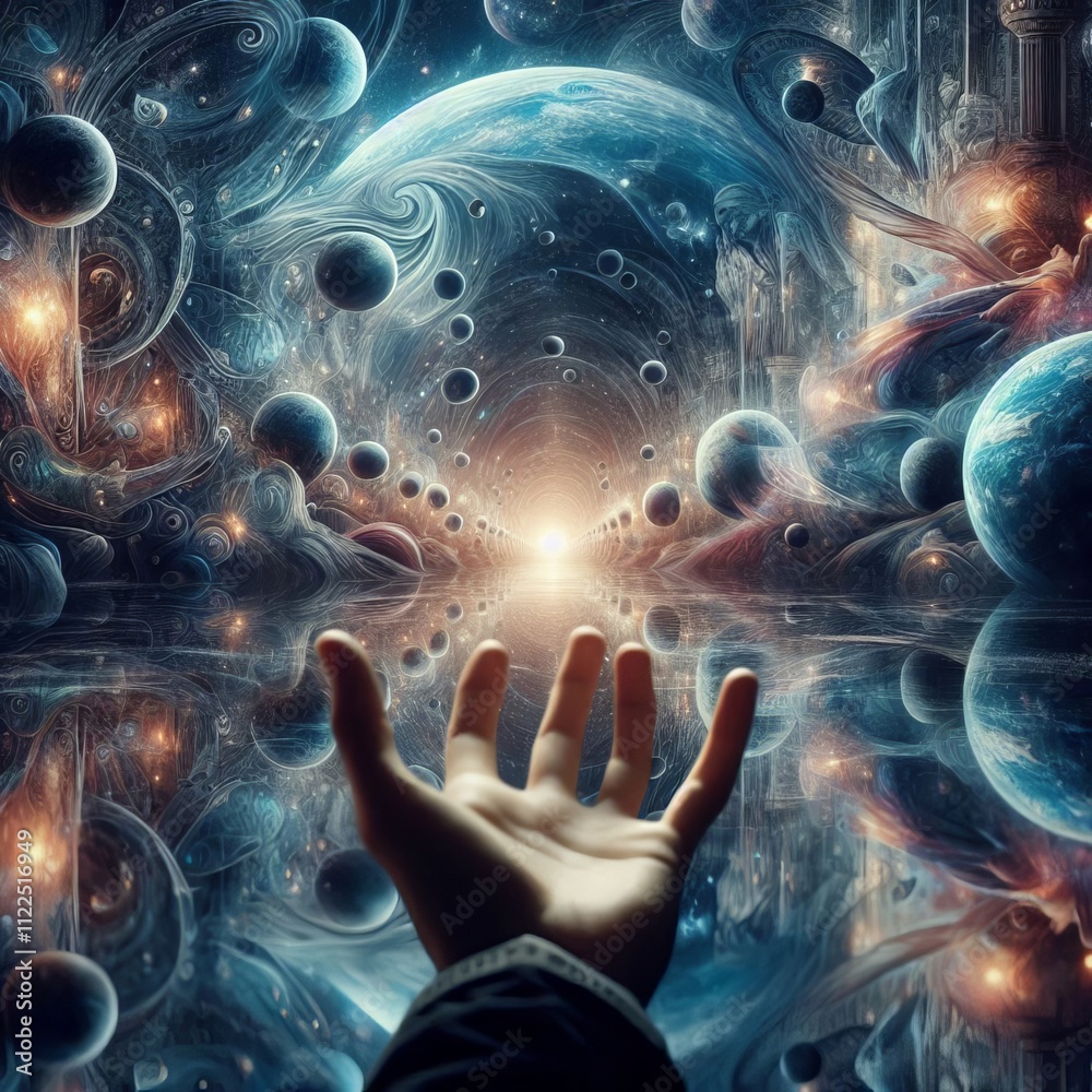 Poster use perspective and detail to create the illusion of depth and t