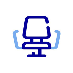Obraz premium Chair icon symbol vector image illustration