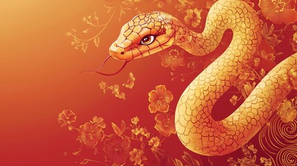 Chinese New Year snake background