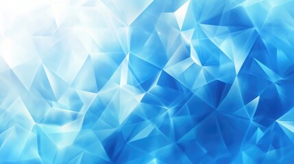 Fototapeta premium abstract blue background with triangles