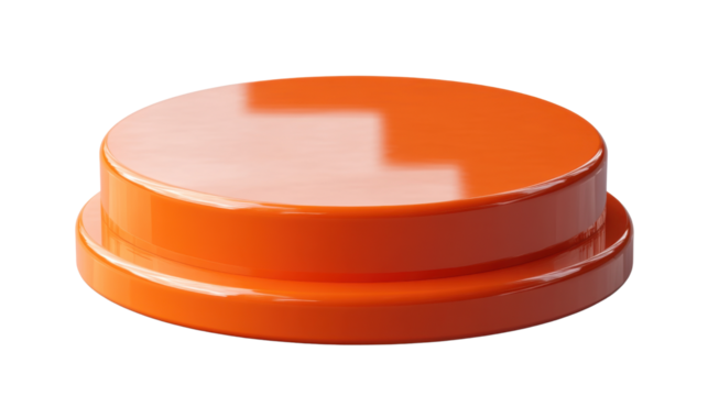 Red podium stage isolated on white background - Powered by Adobe