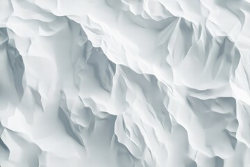 Obraz premium 3D ice mountain. White low poly terrain.