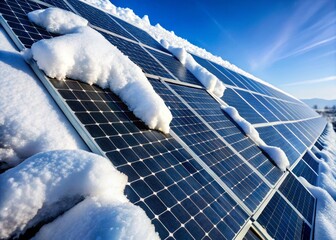 Snowy solar panels still generate power, proving renewable energy's winter resilience.