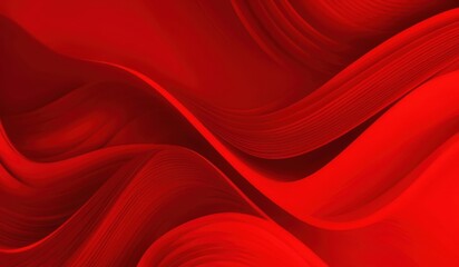 Obraz premium red abstract background with wavy lines and curves