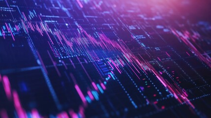 Abstract finance investing background with charts data and graphs,