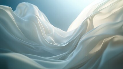 Abstract fluid 3d render,flying silk cloth curtain,Abstract 3D Background,Digital fabric. Sci-fi background