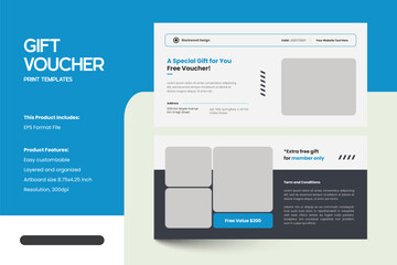 Fashion Coupon Gift Voucher Design Templates