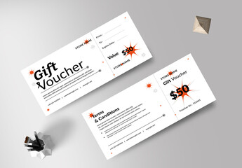 Gift Voucher Design Template Layout