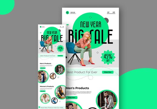 New Year Big Sale Email Newsletter