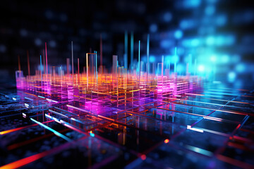 programming code elements integrated into an abstract technology background for devs