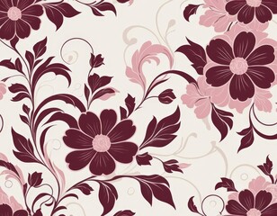 Fototapeta premium seamless floral pattern