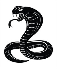 Snake silhouette vector illustration